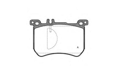 OPEN PARTS bpa153300 -  Комплект тормозных колодок, дисковый тормоз